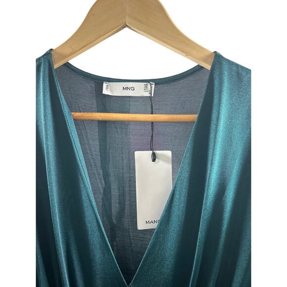 MNG Green Party dress size Large - Picture 3 of 6